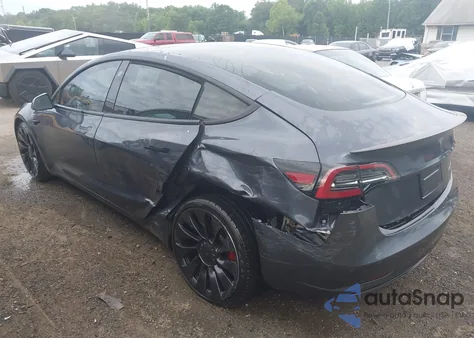 2023 Tesla Model 3 Performance Dual Motor All-Wheel Drive from USA, damaged, VIN 5YJ3E1EC0PF590736